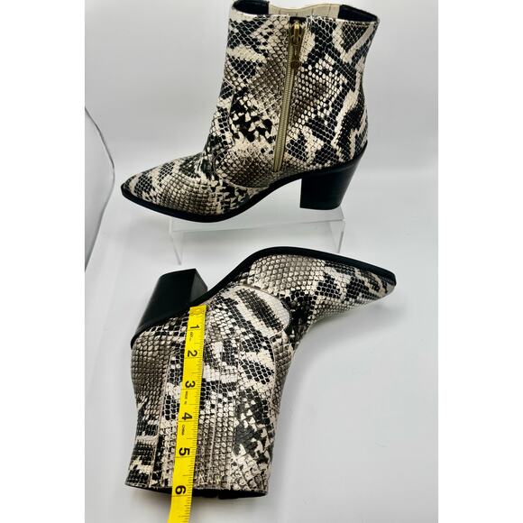 BLONDO western waterproof Elvina Bootie in Natural Snake 8.5 W - Picture 8 of 11